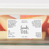 Minimalistische 1 OZ huidverzorgingsfles Waterdich Labels (Aangebracht)