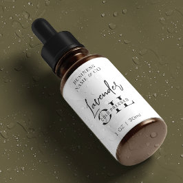 Minimalistische 1 OZ huidverzorgingsfles Waterdich Labels