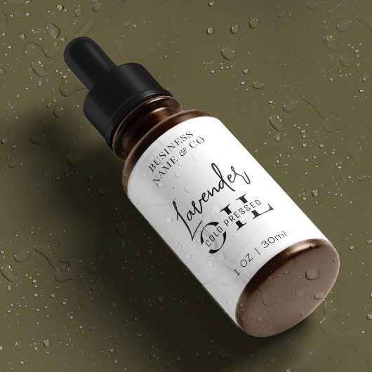 Minimalistische 1 OZ huidverzorgingsfles Waterdich Labels