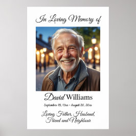 Minimalistische 1 speciale foto viering van het le poster