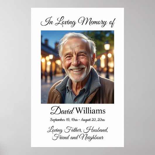 Minimalistische 1 speciale foto viering van het le poster (Voorkant)