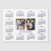 Minimalistische 2025 Kalender Modern 2 Foto Magnet (Voorkant)