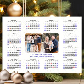 Minimalistische 2025 Kalender Modern 2 Foto Magnet