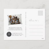 Minimalistische 2025 Kalender Nieuwjaar 3 Fotocoll Feestdagenkaart (Achterkant)