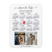 Minimalistische 2 Foto 2024 Agenda Data Reserveren Magneet (Verticaal)