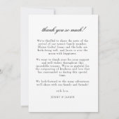 Minimalistische 2 foto geboorte aankondiging dank  (Achterkant)