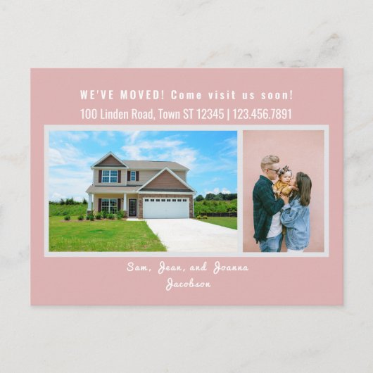 Minimalistische 2 foto's die we hebben verplaatst  briefkaart (Voorkant)