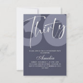 MINIMALISTISCHE 30e Verjaardag  Save The Date (Voorkant)
