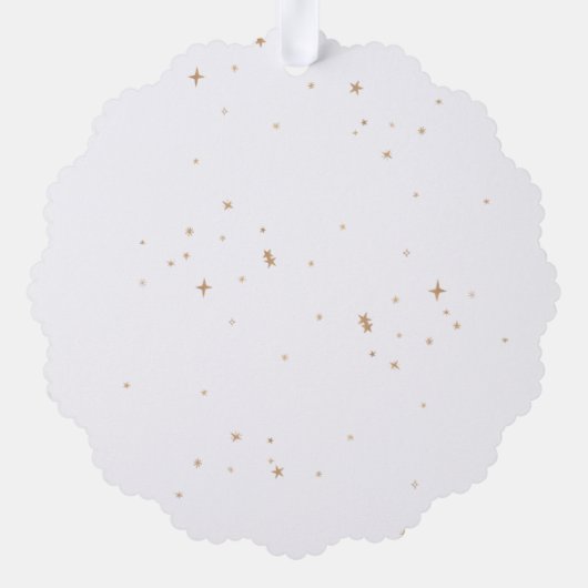 Minimalistische 3-foto familie Vrolijk kerstvakant Ornament Kaart (Achterkant)