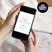 Minimalistische 3 foto's op omgekeerde QR-code bru Kaart