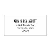 Minimalistische 3-lijn retouradres Zelfinkt Stempe Zelfinktende Stempel (Design)