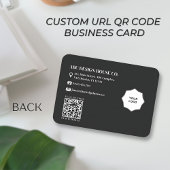 Minimalistische 3D Gradient Black Diamond geometri Visitekaartje