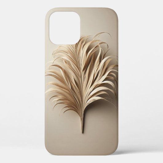 Minimalistische 3D palmsculptuur - Modern Boho Be Case-Mate iPhone Case (Achterkant)