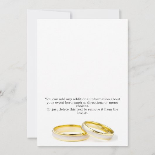 Minimalistische 40e bruiloft Jubileum uitnodiging (Achterkant)