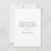 Minimalistische 4 Foto Liefde & Dank Trouwkaart Bedankkaart (Achterkant)