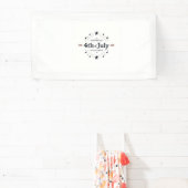 Minimalistische 4 juli banner – Elegant Retro  (Insitu)