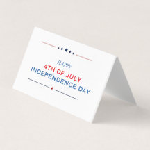 Minimalistische 4 juli Onafhankelijkheidsdag Groet