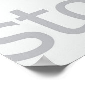 Minimalistische aandelen aankoop Modern financieel Poster (Hoek)
