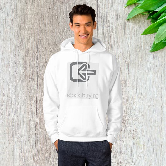 Minimalistische aandelen kopen moderne financiële  hoodie