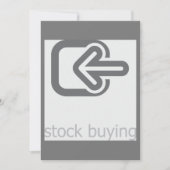 Minimalistische aandelen kopen moderne financiële kaart (Voorkant)