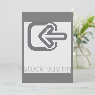 Minimalistische aandelen kopen moderne financiële  kaart
