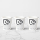 Minimalistische aandelen kopen moderne financiële  papieren bekers