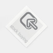 Minimalistische aandelen kopen moderne financiële  servet (Hoek)