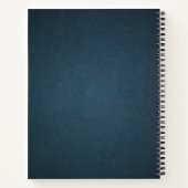 Minimalistische aangepaste bedrijfs-Logo en functi Notitieboek (Achterkant)