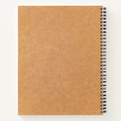 Minimalistische aangepaste bedrijfs-Logo en functi Notitieboek (Achterkant)