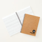 Minimalistische aangepaste bedrijfs-Logo en functi Notitieboek (Binnen)