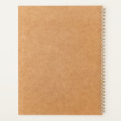 Minimalistische aangepaste bedrijfs-Logo en titelp Planner (Achterkant)