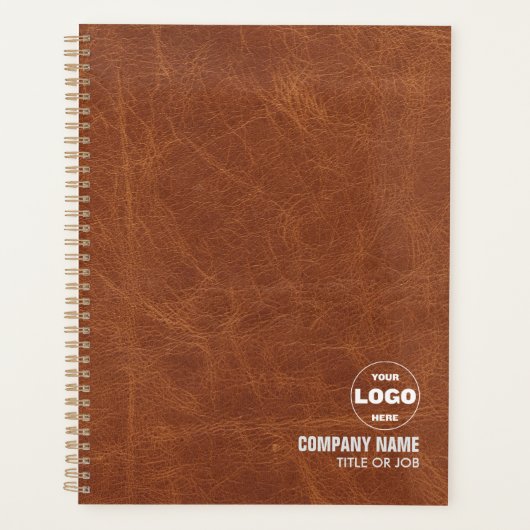 Minimalistische aangepaste bedrijfs-Logo en titelp Planner (Voorkant)