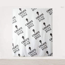 Minimalistische Aangepaste Bedrijfsbranding Displa Wandkleed