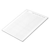 Minimalistische aangepaste bedrijfsnaam & Logo Gra Notitieblok (Schuin)