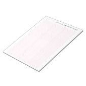 Minimalistische aangepaste bedrijfsnaam & Logo Gra Notitieblok (Schuin)