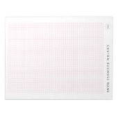 Minimalistische aangepaste bedrijfsnaam & Logo Gra Notitieblok (Voorkant)