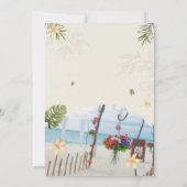 Minimalistische Aangepaste bruiloft Uitnodiging Ka (Achterkant)