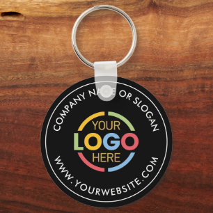 Minimalistische Aangepaste Business Logo Promotion Sleutelhanger