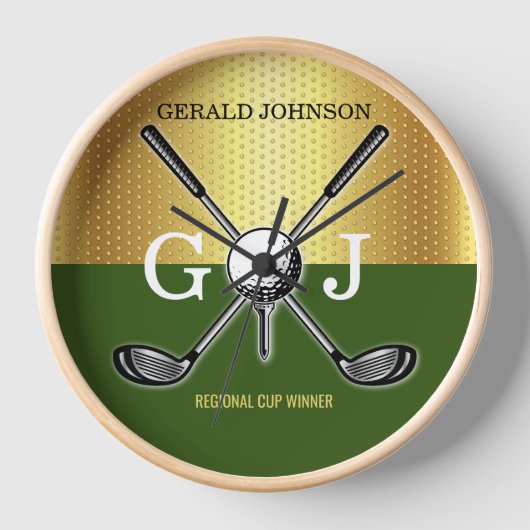 Minimalistische Aangepaste Elegante Golf Monogram (Voorkant)