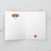 Minimalistische aangepaste elegante Valentijnsdag Kaart (Binnen)