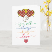 Minimalistische aangepaste elegante Valentijnsdag Kaart (Gele Bloem)