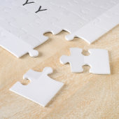 Minimalistische Aangepaste Foto Eerste Moederdag M Legpuzzel (Zijkant)