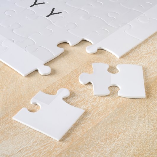 Minimalistische Aangepaste Foto Eerste Moederdag M Legpuzzel (Zijkant)