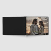 Minimalistische aangepaste foto en Folie tekst DIY Gastenboek (Volledig)