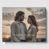 Minimalistische aangepaste foto en Folie tekst DIY Gastenboek (Voorkant)