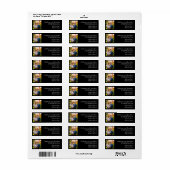 Minimalistische aangepaste foto retouradreslabels etiket (Full Sheet)