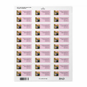 Minimalistische aangepaste foto retouradreslabels etiket (Full Sheet)
