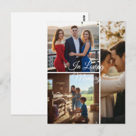 Minimalistische aangepaste foto ter liefdevolle he briefkaart