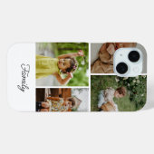 Minimalistische aangepaste gezinsfoto collage met  Case-Mate iPhone case (Achterkant (horizontaal))