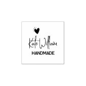 Minimalistische aangepaste hart handgemaakt door rubberstempel (Afrduk)